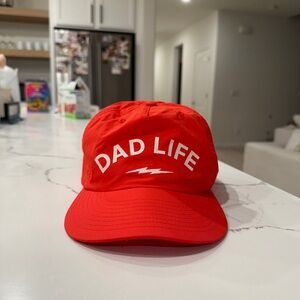 Red 'Dad Life' snapback (Nylon)
